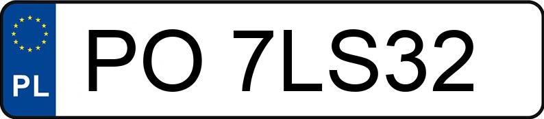 Numer rejestracyjny PO 7LS32 posiada FORD SIERRA - PO7LS32 Numer rejestracyjny PO 7LS32 posiada FORD SIERRA - PO7LS32