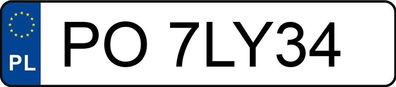 Numer rejestracyjny PO 7LY34 posiada VOLKSWAGEN GOLF - PO7LY34 Numer rejestracyjny PO 7LY34 posiada VOLKSWAGEN GOLF - PO7LY34