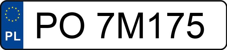 Numer rejestracyjny PO 7M175 posiada BMW 530D - PO7M175 Numer rejestracyjny PO 7M175 posiada BMW 530D - PO7M175