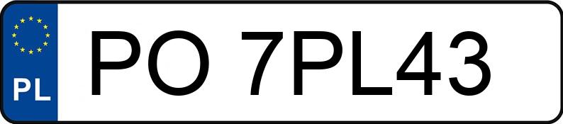 Numer rejestracyjny PO 7PL43 posiada VOLKSWAGEN TIGUAN - PO7PL43