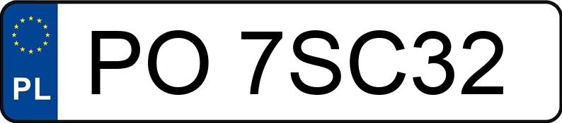 Numer rejestracyjny PO 7SC32 posiada SKODA OCTAVIA - PO7SC32