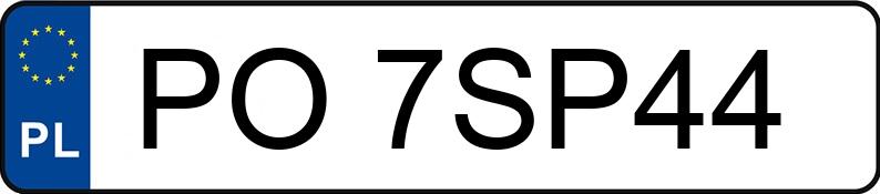 Numer rejestracyjny PO 7SP44 posiada KIA SPORTAGE - PO7SP44 Numer rejestracyjny PO 7SP44 posiada KIA SPORTAGE - PO7SP44
