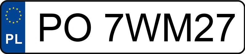 Numer rejestracyjny PO 7WM27 posiada VOLKSWAGEN Passat B6 2.0 TDI-CR MR`05 E5 Highline BMT - PO7WM27