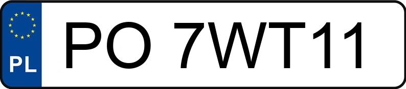 Numer rejestracyjny PO 7WT11 posiada MERCEDES-BENZ GLS 600 4MATIC MAYBACH - PO7WT11