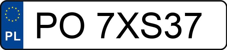 Numer rejestracyjny PO 7XS37 posiada TOYOTA CAMRY - PO7XS37