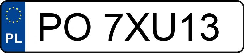 Numer rejestracyjny PO 7XU13 posiada HONDA CR-V 2.2 CTDi MR`10 E5 Comfort - PO7XU13