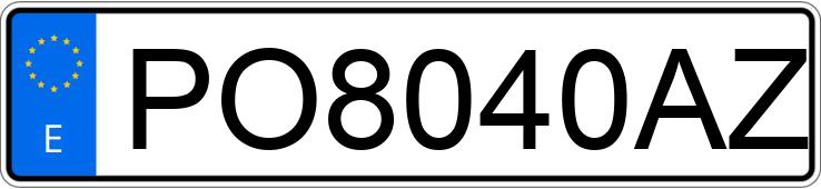 Numer rejestracyjny PO8040AZ posiada LAND ROVER DISCOVERY