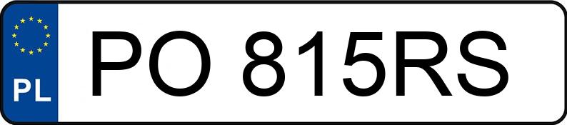 Numer rejestracyjny PO 815RS posiada OPEL ZAFIRA - PO815RS Numer rejestracyjny PO 815RS posiada OPEL ZAFIRA - PO815RS