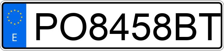 Numer rejestracyjny PO8458BT posiada CITROEN SAXO