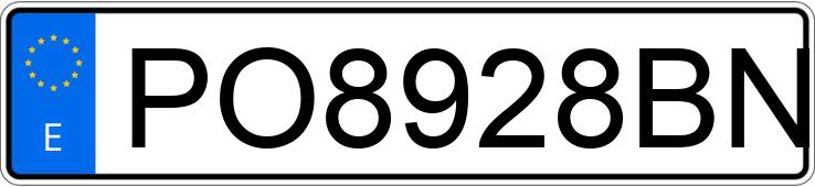 Numer rejestracyjny PO8928BN posiada TOYOTA AVENSIS