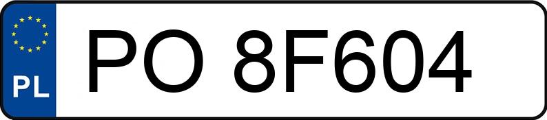 Numer rejestracyjny PO 8F604 posiada CITROEN BERLINGO - PO8F604
