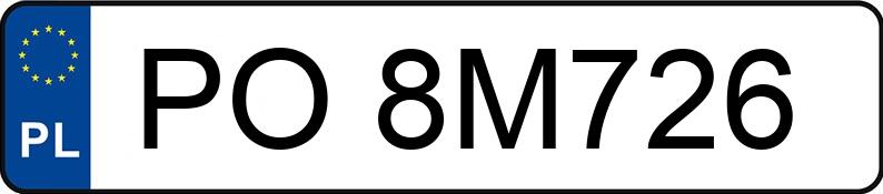 Numer rejestracyjny PO 8M726 posiada FORD MONDEO - PO8M726