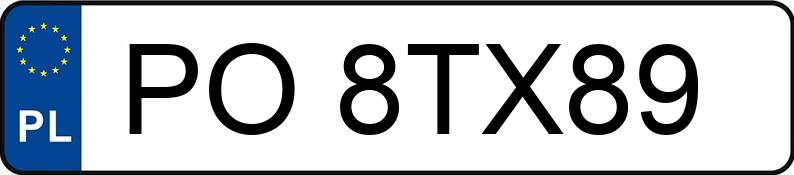 Numer rejestracyjny PO 8TX89 posiada SEAT LEON - PO8TX89 Numer rejestracyjny PO 8TX89 posiada SEAT LEON - PO8TX89