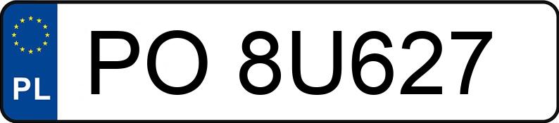 Numer rejestracyjny PO 8U627 posiada FORD MONDEO - PO8U627