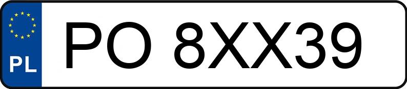 Numer rejestracyjny PO 8XX39 posiada DS DS 3 CROSSBACK - PO8XX39