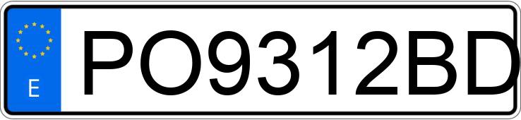 Numer rejestracyjny PO9312BD posiada PEUGEOT 205