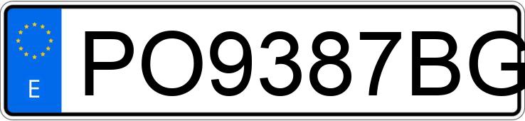 Numer rejestracyjny PO9387BG posiada SEAT IBIZA