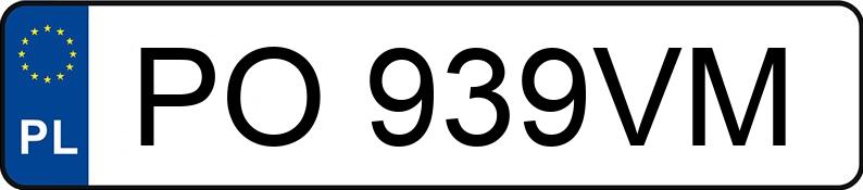 Numer rejestracyjny PO 939VM posiada SKODA SUPERB - PO939VM