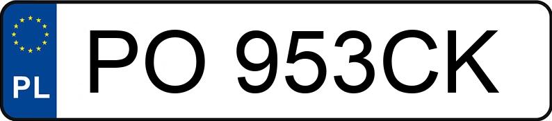 Numer rejestracyjny PO 953CK posiada FORD TRANSIT - PO953CK
