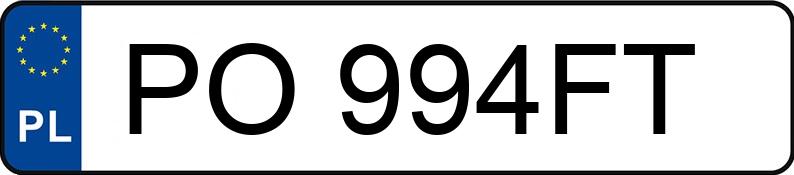 Numer rejestracyjny PO 994FT posiada BMW 316i Kat. E36 316i Kat. E36 - PO994FT