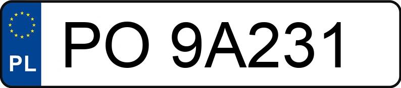 Numer rejestracyjny PO 9A231 posiada HONDA CIVIC 5DR - PO9A231 Numer rejestracyjny PO 9A231 posiada HONDA CIVIC 5DR - PO9A231