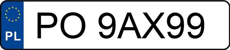 Numer rejestracyjny PO 9AX99 posiada AUDI S4 - PO9AX99