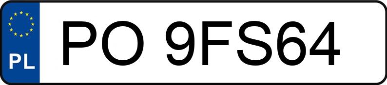 Numer rejestracyjny PO 9FS64 posiada HYUNDAI KONA - PO9FS64