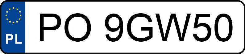 Numer rejestracyjny PO 9GW50 posiada VOLKSWAGEN PASSAT - PO9GW50