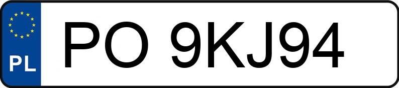 Numer rejestracyjny PO 9KJ94 posiada PEUGEOT 106 - PO9KJ94