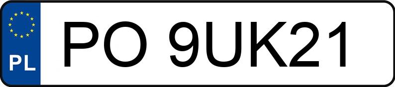 Numer rejestracyjny PO 9UK21 posiada BMW 320 Touring Diesel MR`16 E6 F31 Ef.Dyn. Edition Sport Line Step - PO9UK21