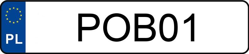 Numer rejestracyjny POB 01 posiada OLDSMOBILE DELTA 88 ROYAL - POB01