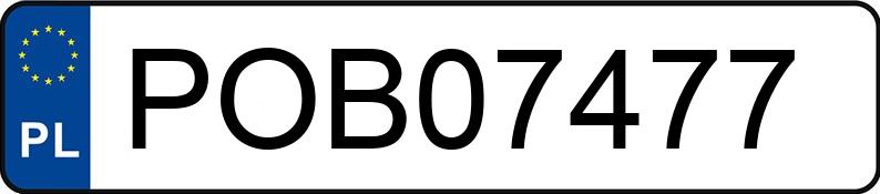 Numer rejestracyjny POB 07477 posiada PORSCHE CAYENNE - POB07477