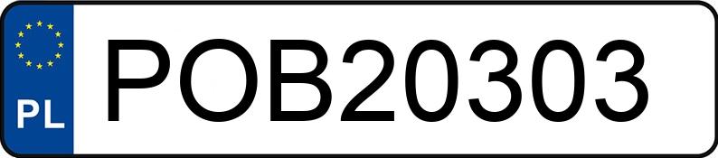 Numer rejestracyjny POB 20303 posiada BMW 330D - POB20303