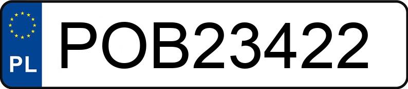 Numer rejestracyjny POB 23422 posiada FORD GALAXY - POB23422