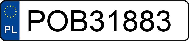 Numer rejestracyjny POB 31883 posiada BMW X3 MR`04 E3 E83 3.0 - POB31883