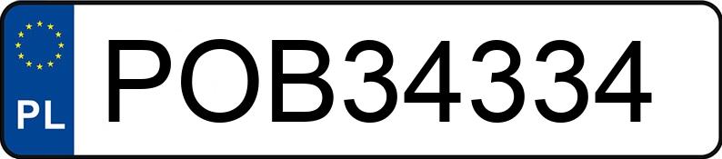 Numer rejestracyjny POB 34334 posiada PEUGEOT 208 - POB34334 Numer rejestracyjny POB 34334 posiada PEUGEOT 208 - POB34334