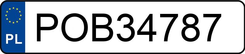 Numer rejestracyjny POB 34787 posiada OPEL INSIGNIA - POB34787