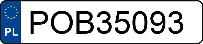 Numer rejestracyjny POB 35093 posiada IVECO 35S13 - POB35093