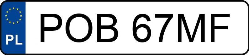 Numer rejestracyjny POB 67MF posiada AUDI 80 1.9 TDi Kat. B4 80 1.9 TDi Kat. B4 - POB67MF