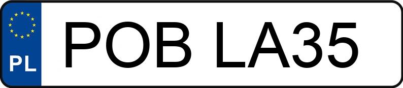 Numer rejestracyjny POB LA35 posiada NISSAN ALMERA 1.4 KAT - POBLA35