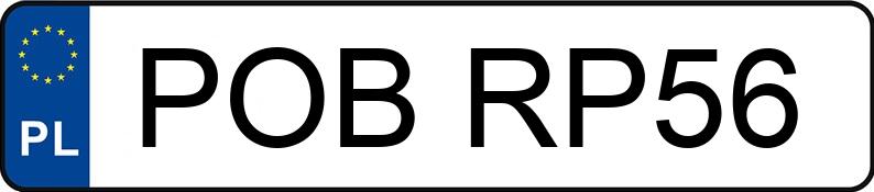 Numer rejestracyjny POB RP56 posiada OPEL MERIVA - POBRP56 Numer rejestracyjny POB RP56 posiada OPEL MERIVA - POBRP56