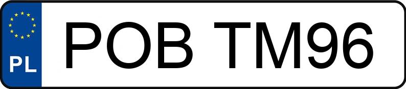 Numer rejestracyjny POB TM96 posiada BMW 520 - POBTM96