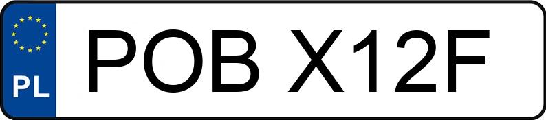 Numer rejestracyjny POB X12F posiada WSK 125 - POBX12F