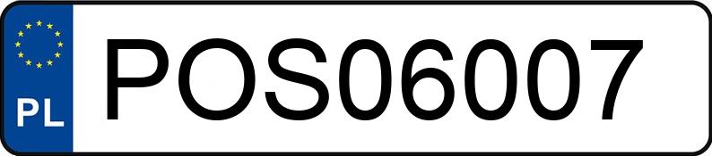 Numer rejestracyjny POS 06007 posiada AUDI A4 Avant 2.0 TDi DPF MR`05 E4 8E A4 Avant 2.0 TDi DPF MR`05 E4 8E - POS06007