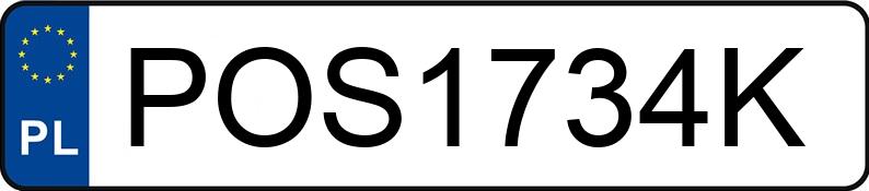 Numer rejestracyjny POS 1734K posiada RENAULT MEGANE - POS1734K