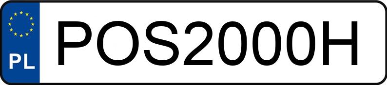 Numer rejestracyjny POS 2000H posiada HYUNDAI TUCSON - POS2000H