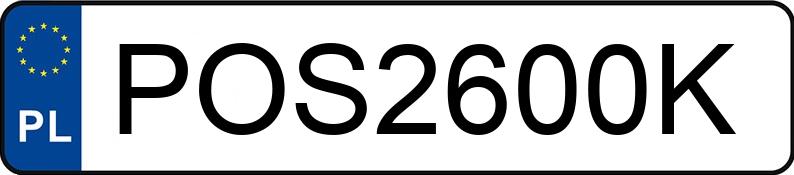 Numer rejestracyjny POS 2600K posiada PEUGEOT 508 - POS2600K