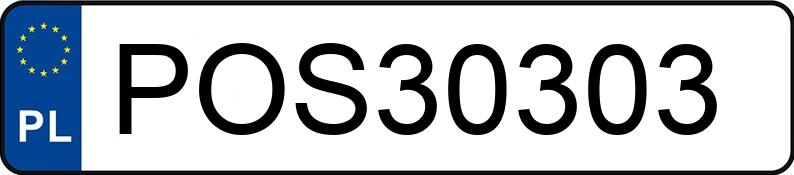 Numer rejestracyjny POS 30303 posiada FIAT 500 1.3 M-jet DPF MR`07 E5 Pop - POS30303