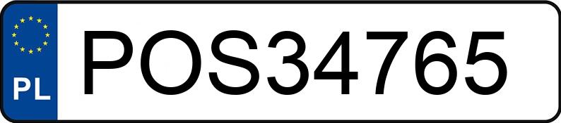 Numer rejestracyjny POS 34765 posiada PEUGEOT 407 - POS34765