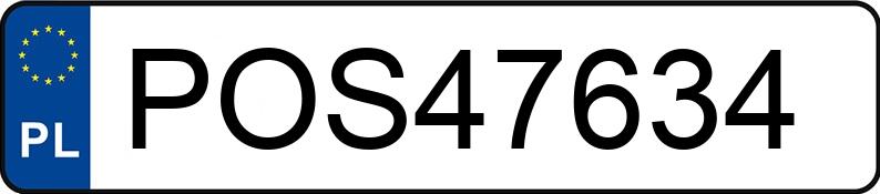 Numer rejestracyjny POS 47634 posiada OPEL AGILA - POS47634 Numer rejestracyjny POS 47634 posiada OPEL AGILA - POS47634